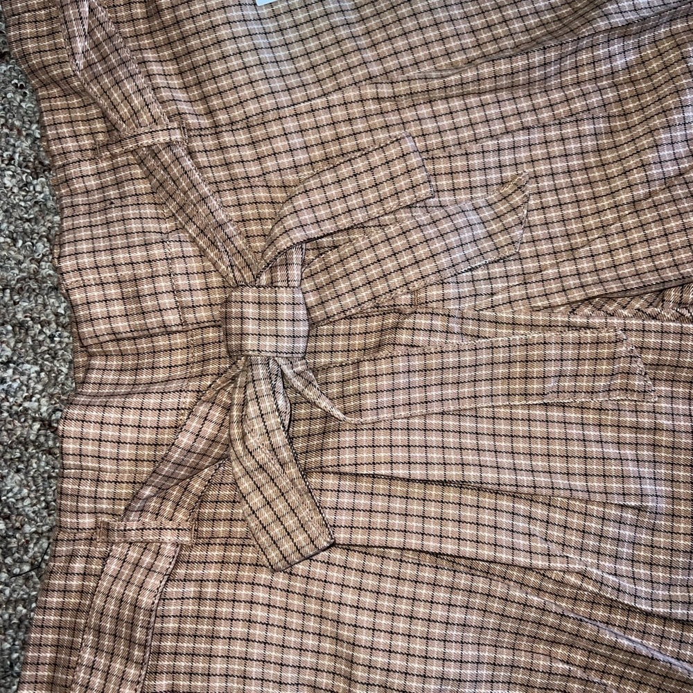 NWTS Liz Claiborne Carmel plaid pants size 10 - Picture 6 of 13